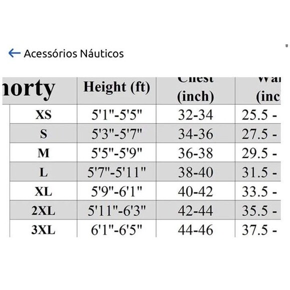 Seaskin Mens Size S 3mm Shorty Front Zip Wetsuit - Picture 6 of 8